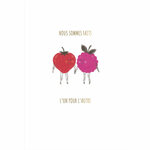 Carte saint-valentin - couple de fruits - draeger paris