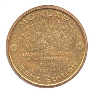 Mini médaille monnaie de paris 2007 - monexpo