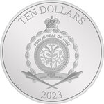 Pièce de monnaie en Argent 10 Dollars g 93.3 (3 oz) Millésime 2023 Marvel Niue BLACK PANTHER