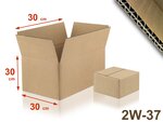 Lot de 5 cartons double cannelure 2w-37 format 300 x 300 x 300 mm