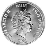 Pièce de monnaie 2 Dollars Niue 2021 1 once argent BU – Arbre de Vie