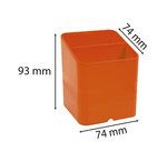 Pot À Crayons Pen-cube Iderama - Orange - X 10 - Exacompta