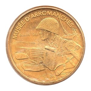 Mini médaille monnaie de paris 2007 - musée d’arromanches