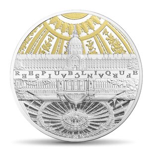 Pièce de monnaie 10 euro France 2015 argent BE – Hôtel des Invalides et Grand Palais
