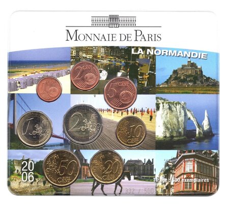 Mini-set série euro BU France 2006 – Normandie