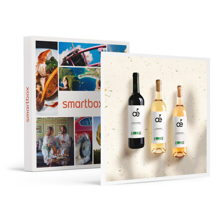 SMARTBOX - Coffret Cadeau Coffret de 3 bouteilles de vin bio prestige livrées à domicile -  Gastronomie