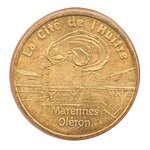 Mini médaille monnaie de paris 2008 - la cité de l’huître