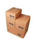 (lot  20 caisses) caisse carton palettisable économique standard 400 x 300 x 150 mm