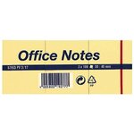 Lot de 12 Blocs 'Office Notes' repositionnables, 75 x 75 mm, jaune TESA