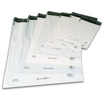 Lot de 10 enveloppes plastiques blanches opaques fb05 - 350x450 mm