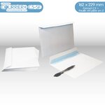 Lot de 500 enveloppes blanches c5 - gamme courrier+ (sans fenêtre)