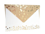 Cartes et enveloppes Motif confettis 10 x 12 cm 7 pièces