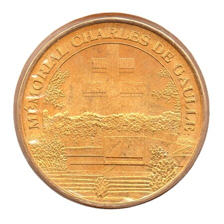 Mini médaille monnaie de paris 2009 - mémorial charles de gaulle