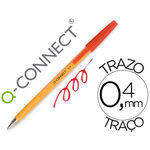Stylo-bille écriture fine 0.3mm encre classique bille indéformable encre couleur rouge Q-CONNECT