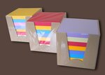 Lot de 20 Blocs cube de 600 feuillets multicolores