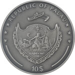 Pièce de monnaie en Argent 10 Dollars g 62.2 (2 oz) Millésime 2022 TRIP TO THE MOON