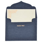 PAPERTREE STARDUST Lot de 5 Mini EnveloppesMessage + carte 8 5x6cm Bleu