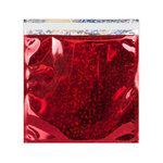 Lot de 50 sachet alu holographique rouge 220x220 mm