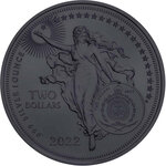 Pièce de monnaie en Argent 2 Dollars g 31.1 (1 oz) Millésime 2022 ALBERT EINSTEIN