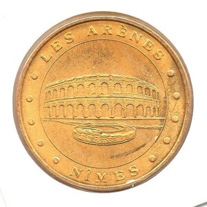 Mini médaille monnaie de paris 2009 - les arènes de nîmes