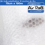 1 rouleau de film bulle d'air largeur 75cm x longueur 100m - gamme air'roll coex
