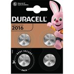 DURACELL Spéciale Piles type bouton CR 2016 Lot de 4