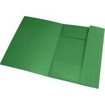 Chemise 3 rabats à élastique Top File A4 Carte lustrée Vert ELBA