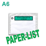 Lot de 100 pochettes documents ci-inclus paper-list a6