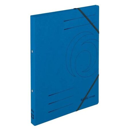 Classeur à anneaux easyorga,A4, Colorspan-carton, bleu HERLITZ