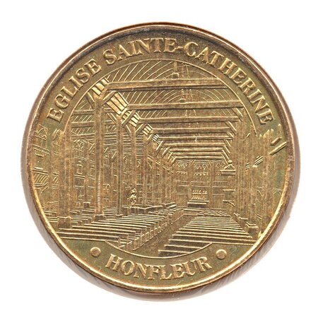 Mini médaille Monnaie de Paris 2008 - Eglise Sainte-Catherine de Honfleur