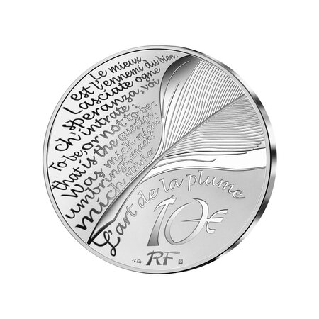 Pièce de monnaie 10 euro France 2022 argent BE – Molière