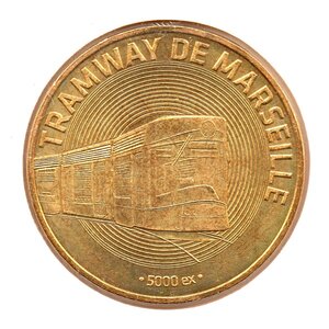 Mini médaille monnaie de paris 2008 - tramway de marseille