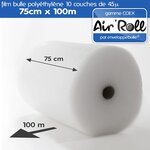 Lot de 6 rouleaux de film bulle d'air largeur 75cm x longueur 100m - gamme air'roll coex