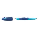 Stylo plume - EASYbirdy - Stylo ergonomique rechargeable - Bleu/Azur - Droitier STABILO