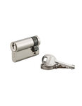 THIRARD - Demi-cylindre de serrure SA UNIKEY (achetez-en plusieurs  ouvrez avec la même clé)   40x10mm  3 clés  nickel