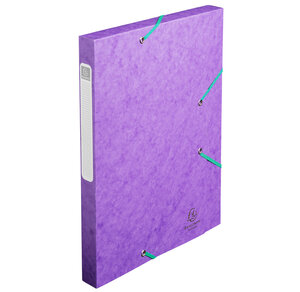 Boite de classement Cartobox Dos 25mm Carte lustrée Nature Future® Violet EXACOMPTA