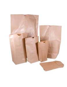 (lot   500 sacs) sac kraft brun standard 1 feuille à encoche 23 x 35 5