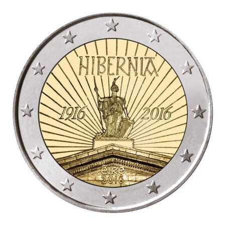 Monnaie 2 euros commémorative irlande 2016 - hibernia