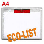 Lot de 500 pochettes documents ci-inclus eco-list a4
