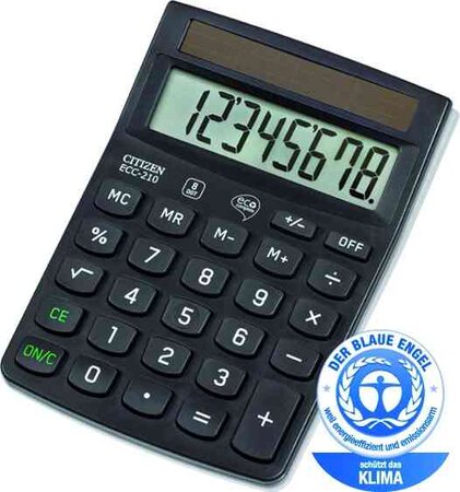 Calculatrice de bureau noir ECC210 CITIZEN
