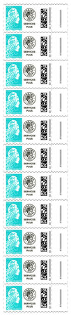 Roulette 300 timbres Marianne l'engagée - Lettre Services Plus