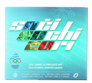 Coffret série euro bu slovaquie 2014 (jeux olympiques d’hiver de sochi)