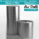 Lot de 6 rouleaux de film bulle d'air largeur 100cm x longueur 75m  - gamme air'roll isotherme