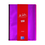 Protège-documents oxford le lutin pvc translucide a4 40 pochettes - 80 vues - couleurs assorties - lot de 5