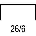 Agrafes Standard (26/6), pattes de 6 mm de long, acier galvanisé (paquet 5000 unités)