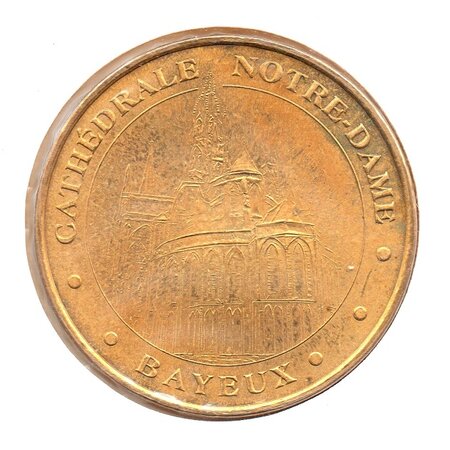 Mini médaille monnaie de paris 2007 - cathédrale notre-dame de bayeux