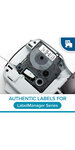 DYMO LabelManager cassette ruban D1 durable  haute résistance  Blanc/Noir  12mm x 3m