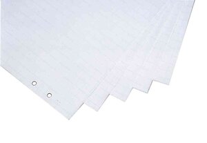 Pack de 5 Blocs papier Uni / Quadrilée 65x93 cm pour chevalet de conférence MAGNÉTOPLAN