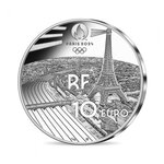 Jeux olympiques de paris 2024 - monnaie de 10€ argent - héritage opéra garnier