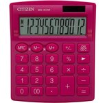 Calculatrice bureau sdc-812 - 12 chiffres 124x102x25mm Rose CITIZEN
